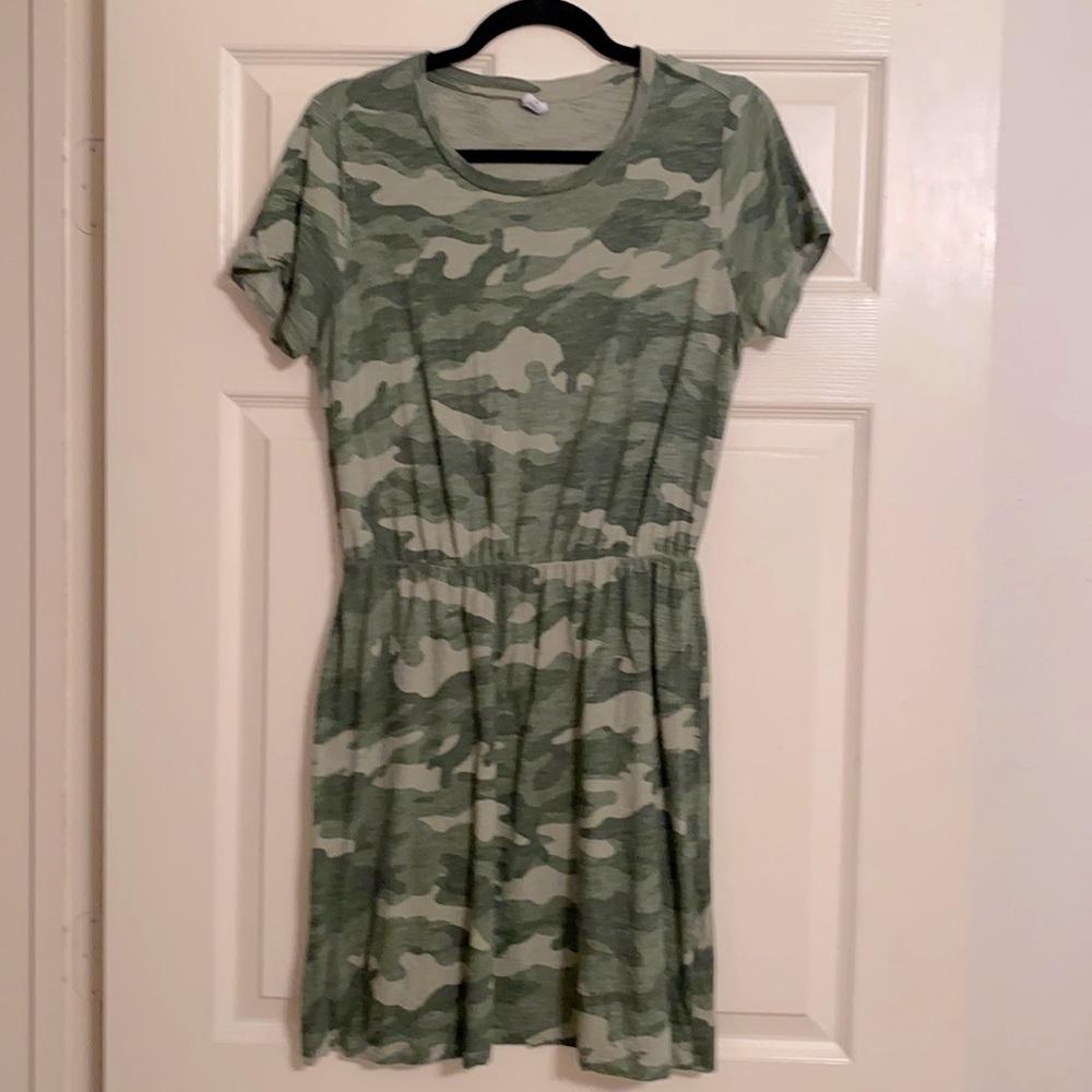 Cotton camo dress